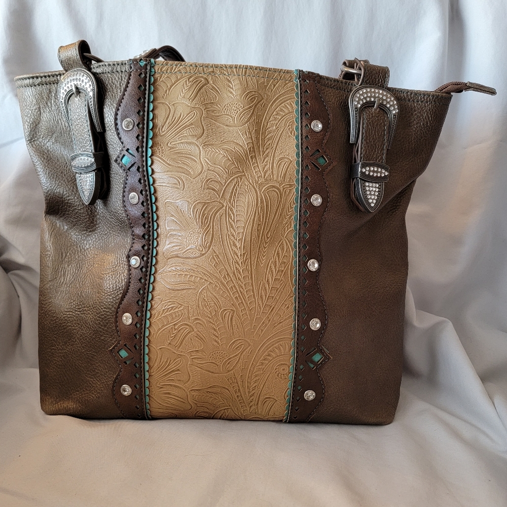 Leather handbag